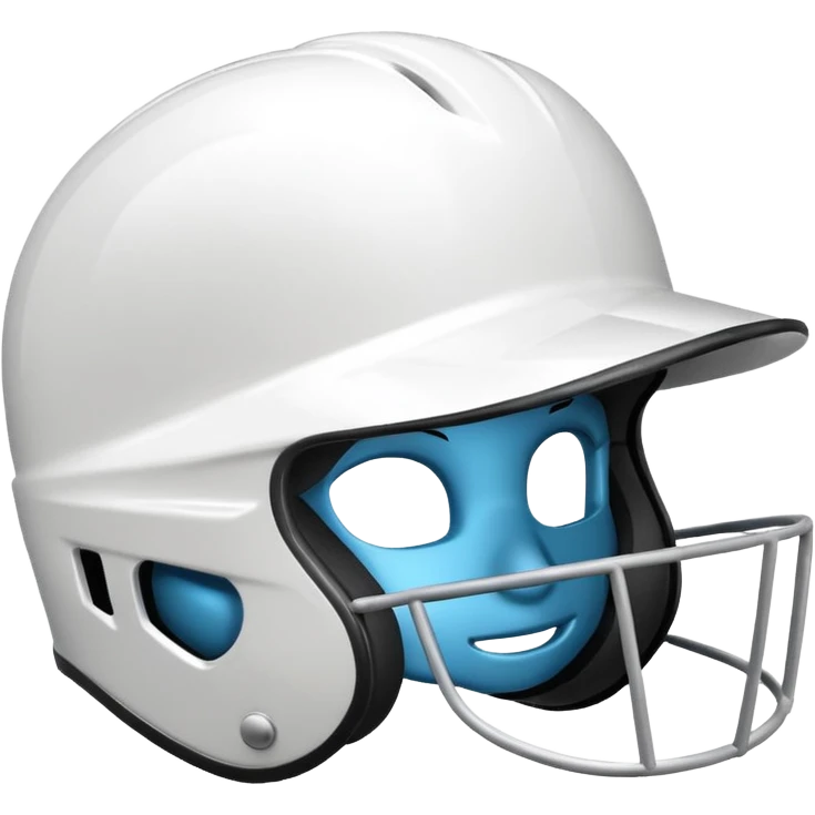 baseball helmet, playful, minimal details emoji