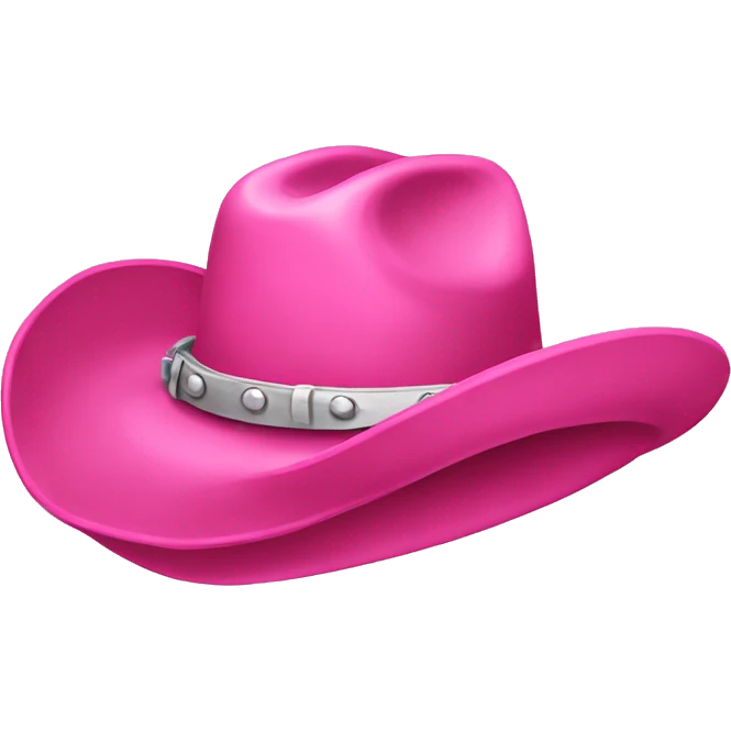 Pink cowboy hat  emoji