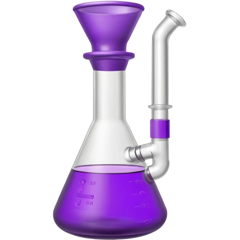 Purple Beaker Shaped Bong  emoji