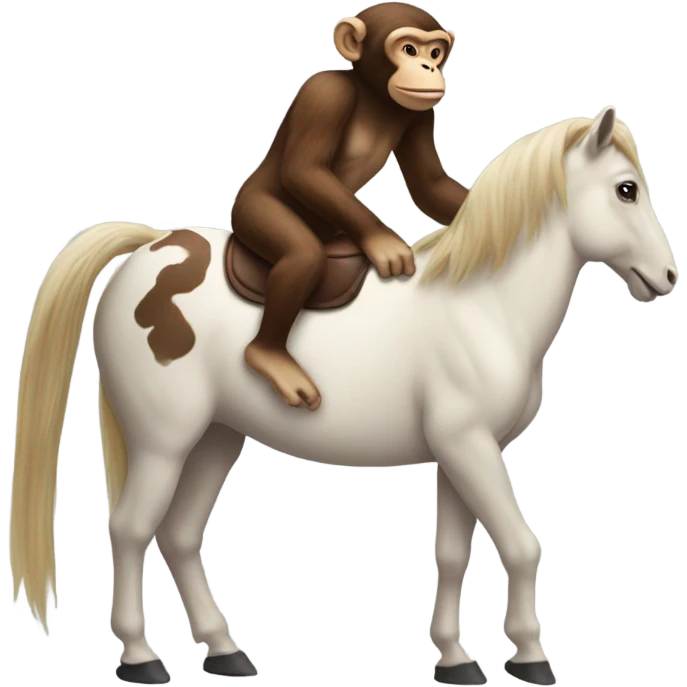 monkey riding horse emoji