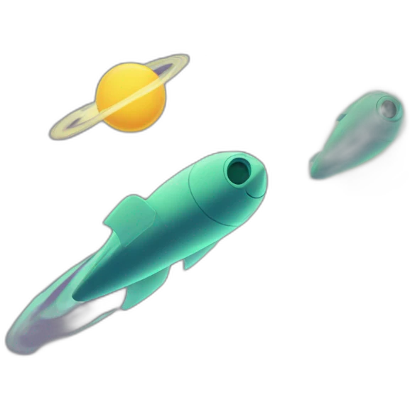 Three comets are flying up emoji