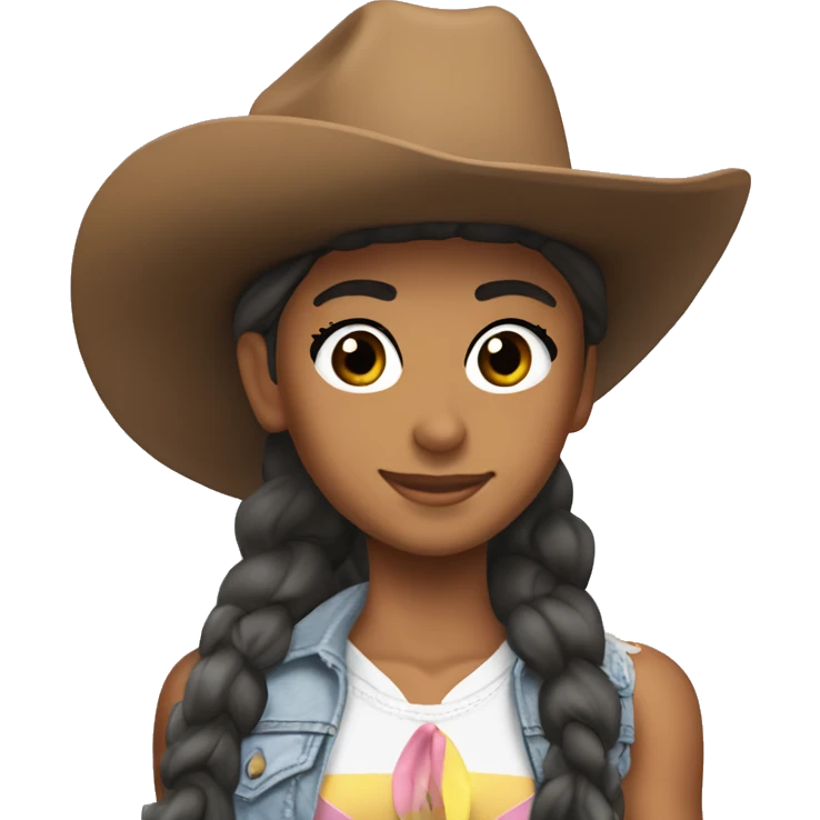 ariana grande's chill mode mixed with texas cowboy charm emoji