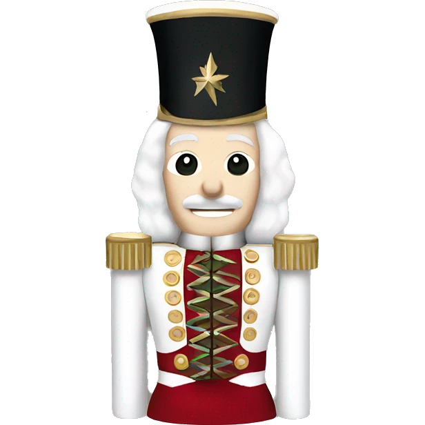 White Christmas Nutcracker  emoji