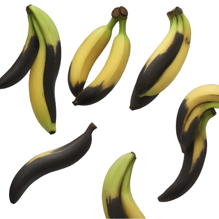 black banana emoji