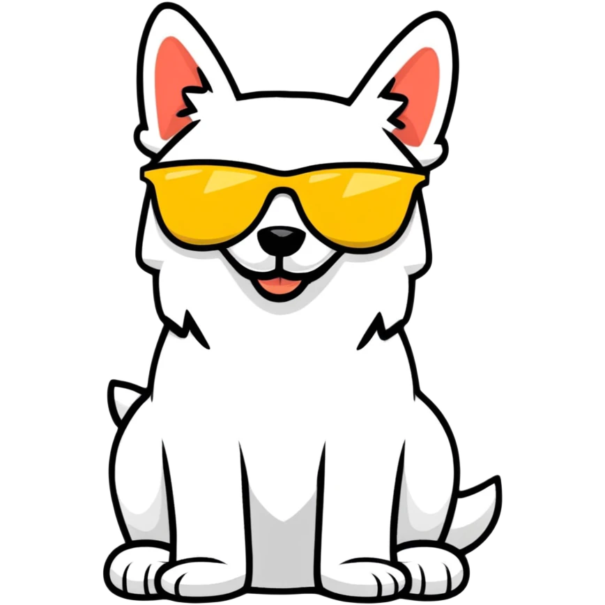 dog with sunglasses emoji