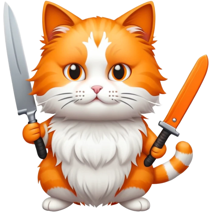 Cat with knife  emoji