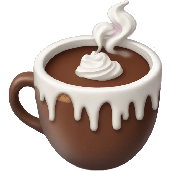 Fancy hot chocolate  emoji