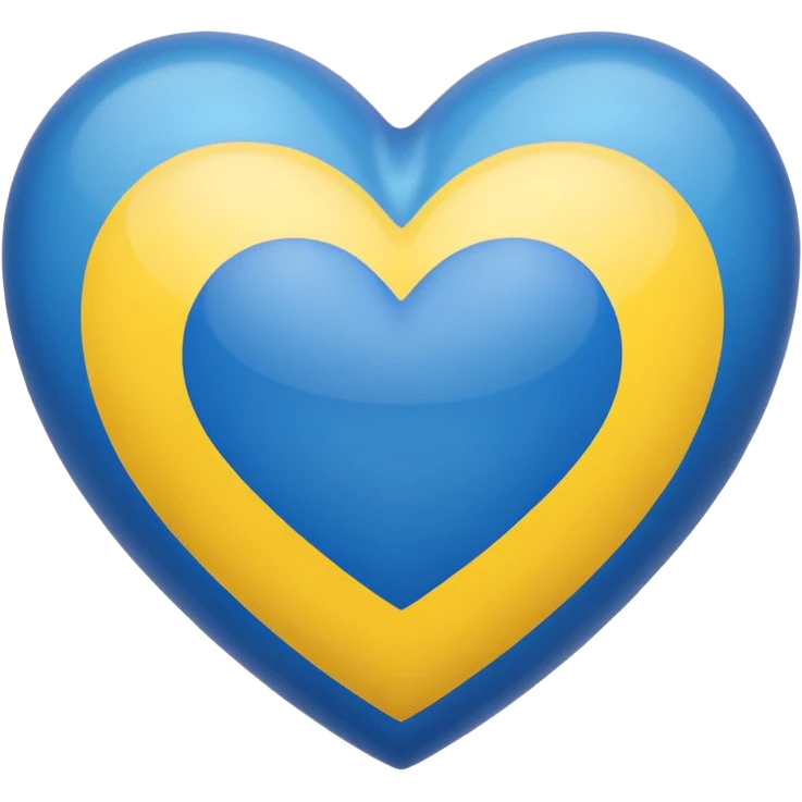 Ukrainian heart emoji emoji