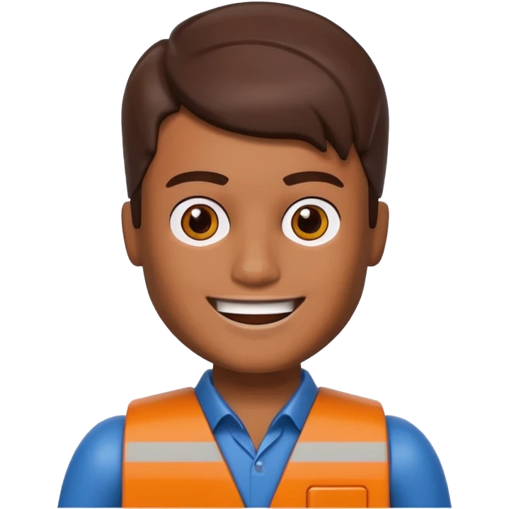Brown boy, Lego head emoji