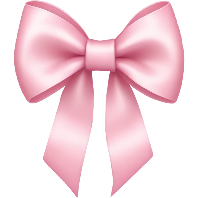 light pink ribbon bow emoji