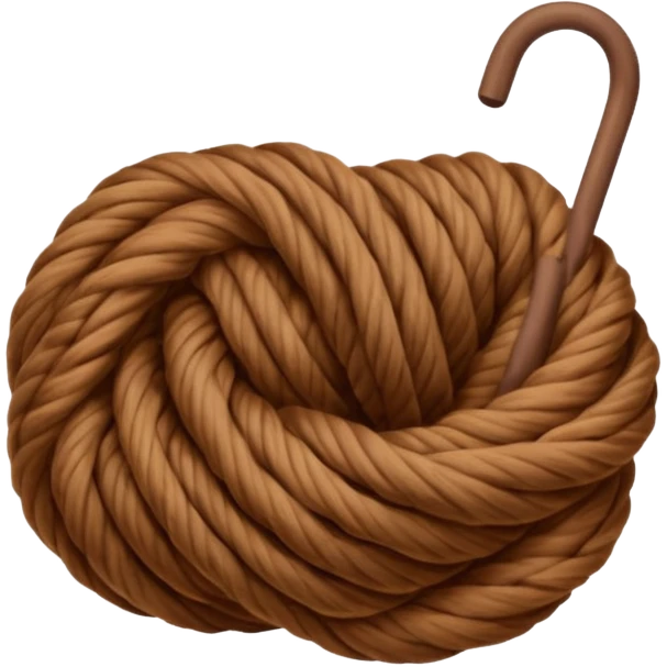 brown yarn on a bobbin emoji