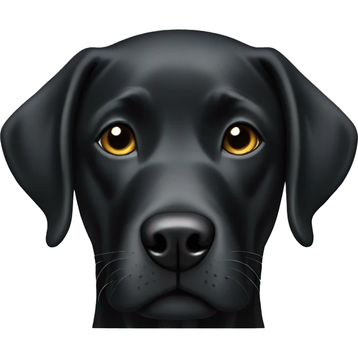 Black labrador emoji