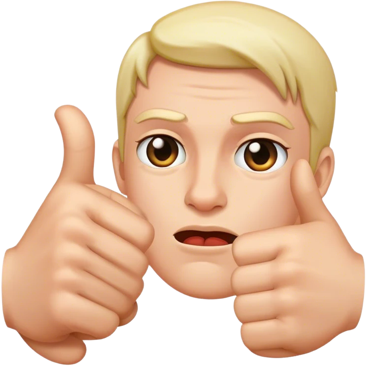Two thumbs down  emoji