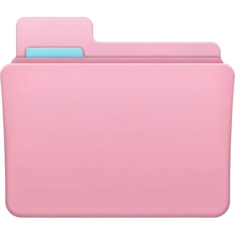 pastel pink empty folder for app icon aesthetic emoji