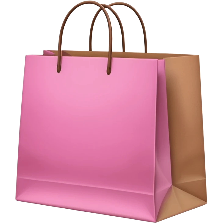 pink and brown shopping bags emoji