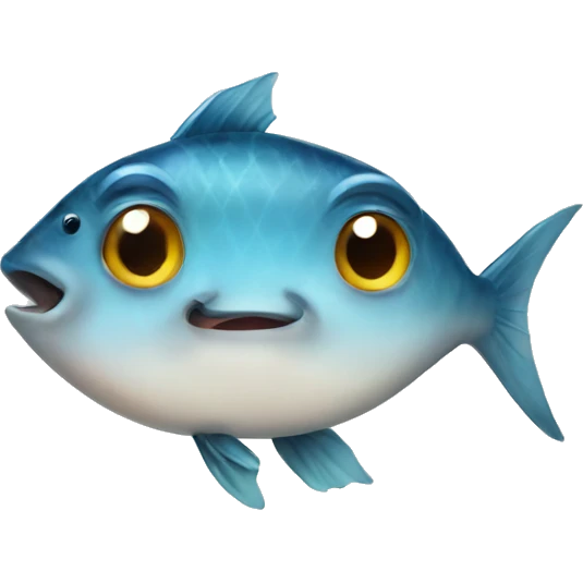 Fish with cat face  emoji
