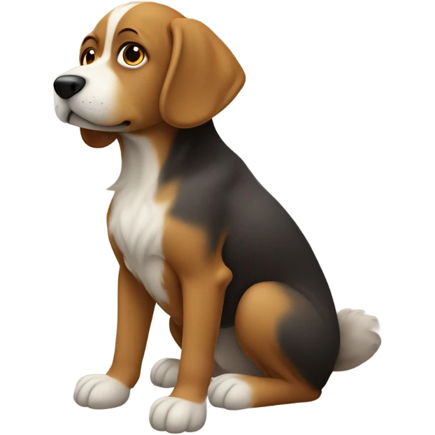 Dog pooping  emoji