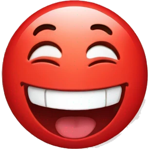 Red laughing emoji emoji