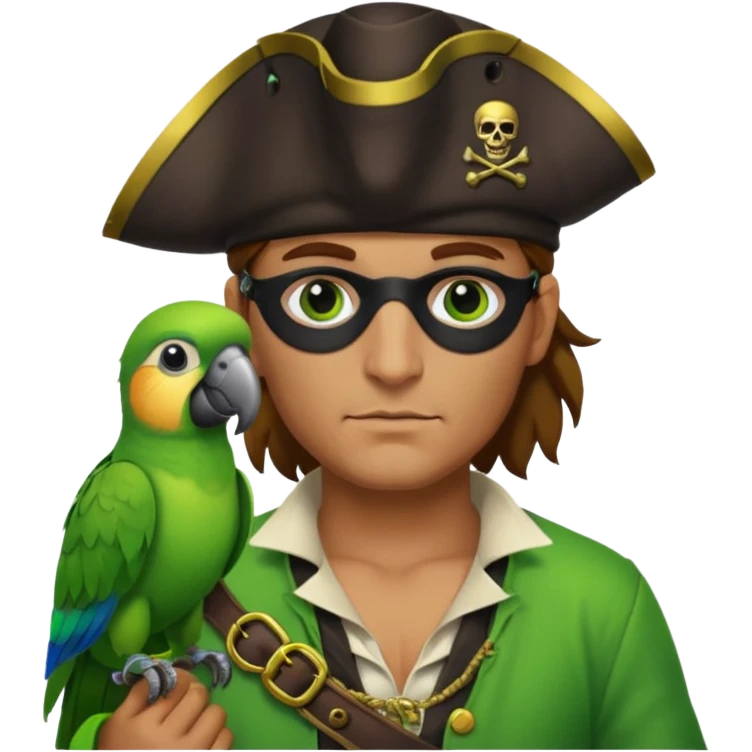 pirate and parrot emoji