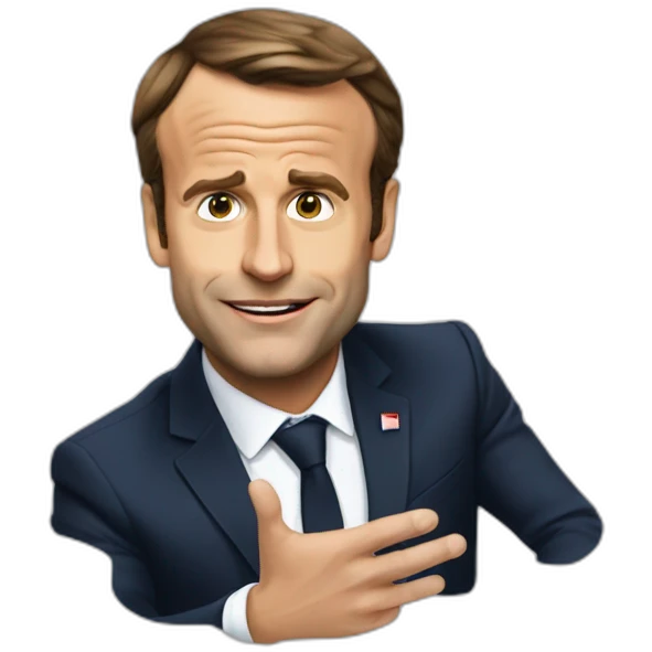 Macron qui fait caca emoji