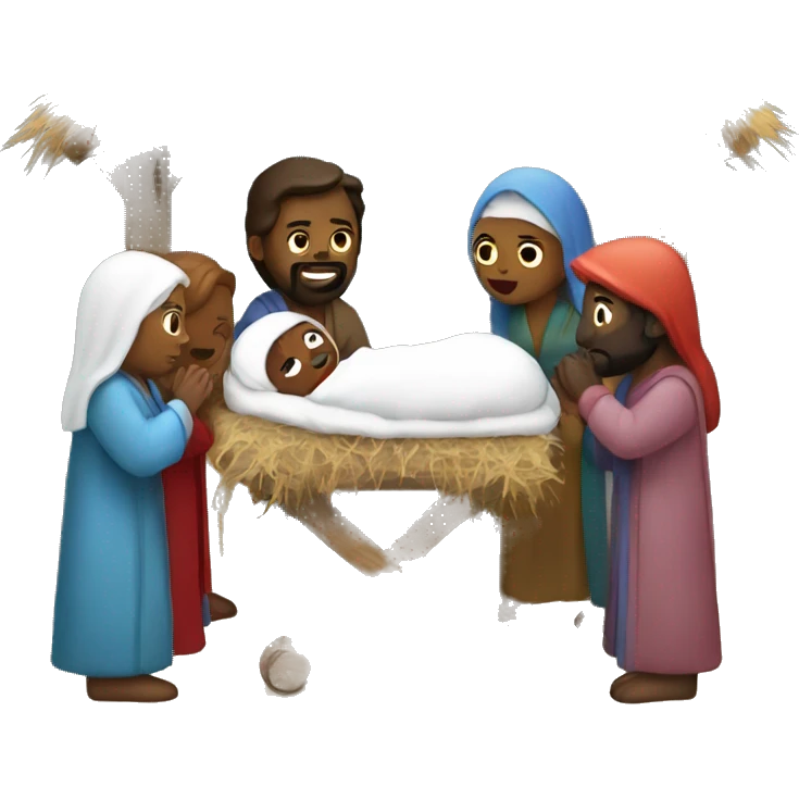 Nativity scene emoji