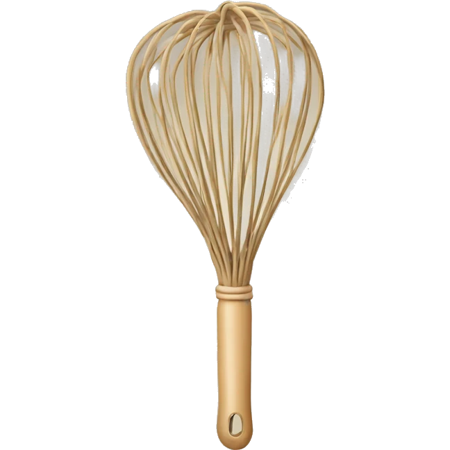 Beige cooking whisk emoji