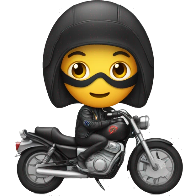 shrimp in a motorcycle jacket emoji