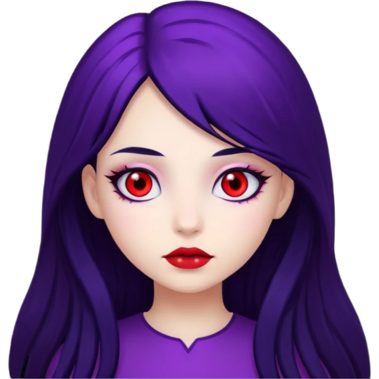 Démon fille violet emoji