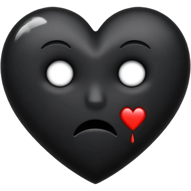 Black broken heart emoji