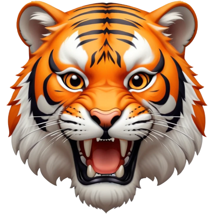 LSU tiger fierce expression emoji