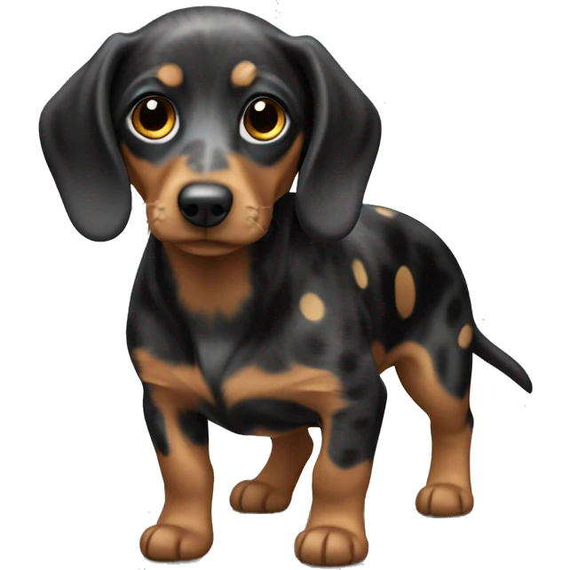 Small spotted dachshug emoji