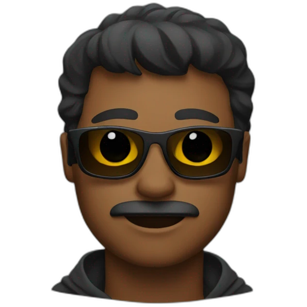 hero with sunglasses emoji