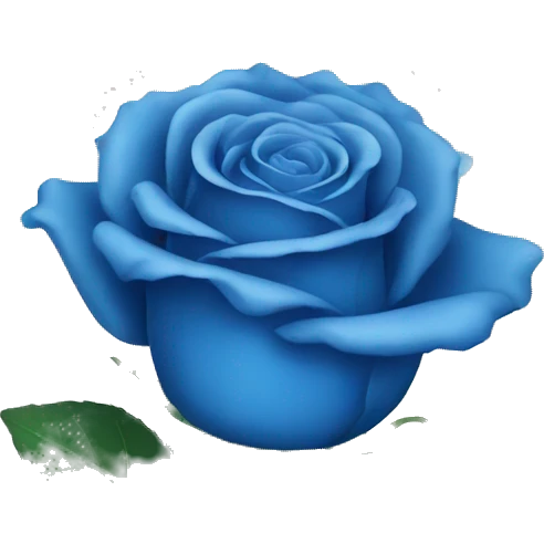 Blue rose emoji