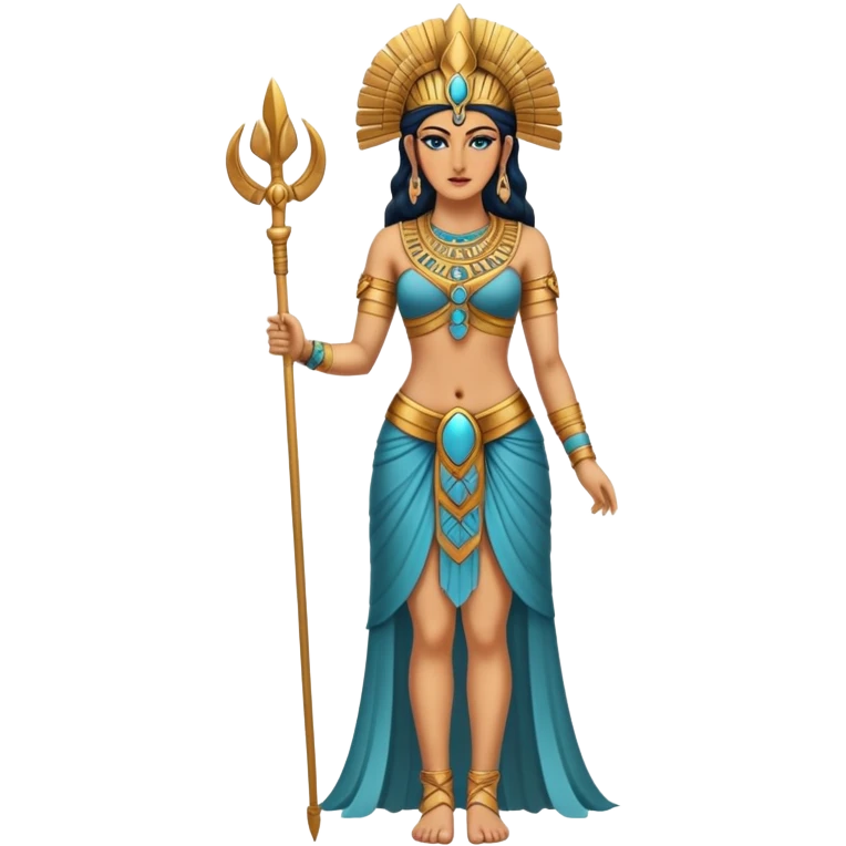 fullbody realistic annunaki attractive female Inanna Goddess of love and war emoji