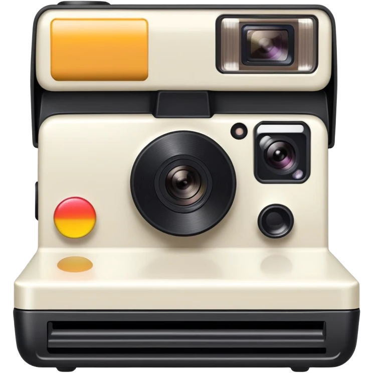 polaroid camera printing picture emoji