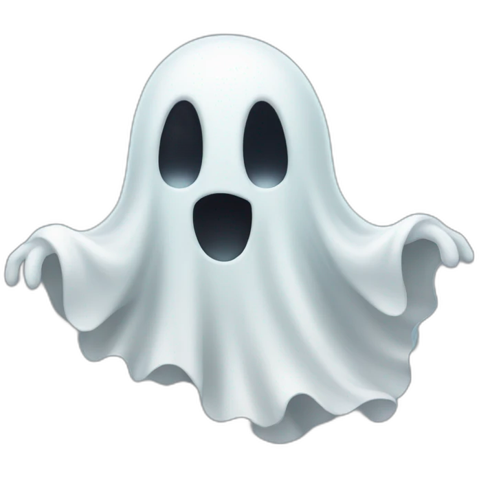 Spooky cute ghost emoji