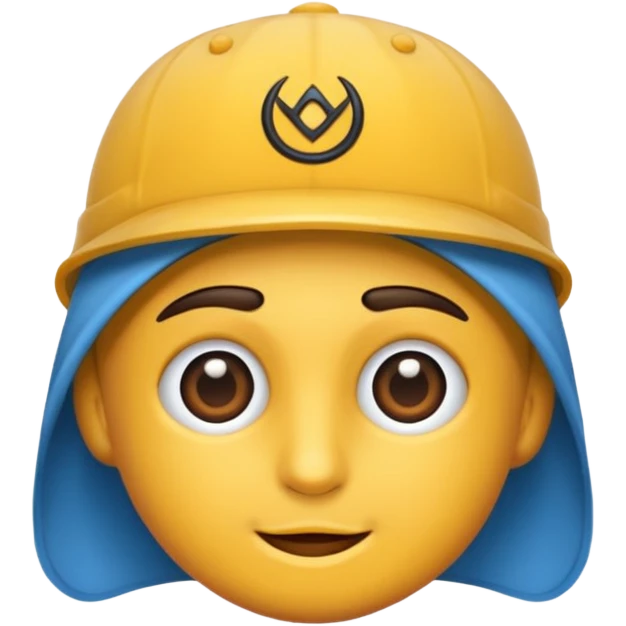 Şapka mavi emoji