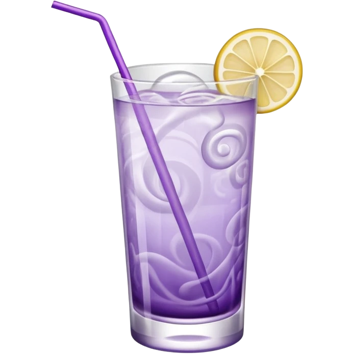 Cocktail light purple with high glass emoji
