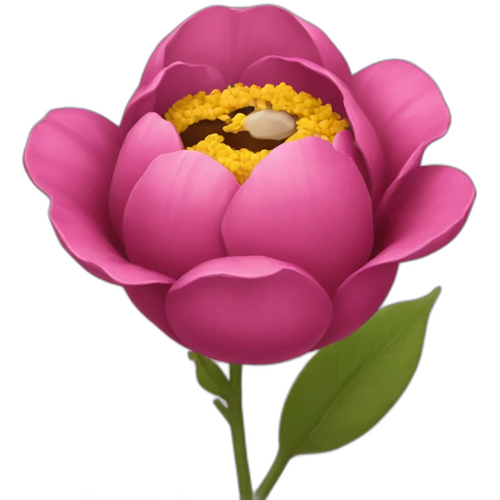Caca sur un fleur emoji