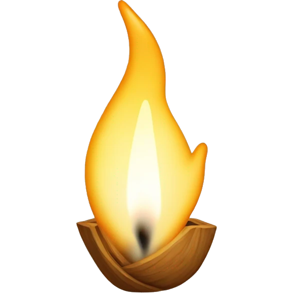 Vela aromática encendida emoji