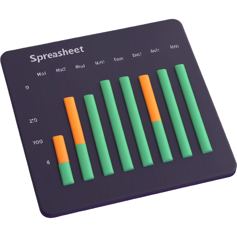 spreadsheet with rows and columns emoji