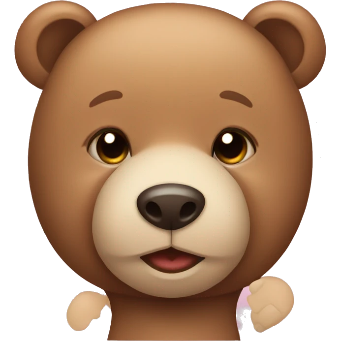 Cute teddy bear emoji