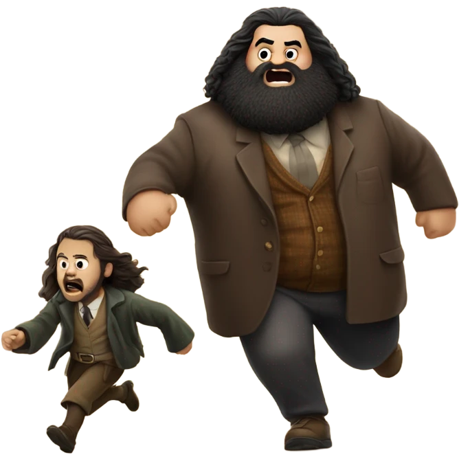 Hagrid chasing Kai Cenat emoji