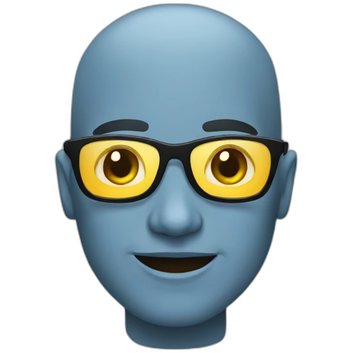 bald geek emoji