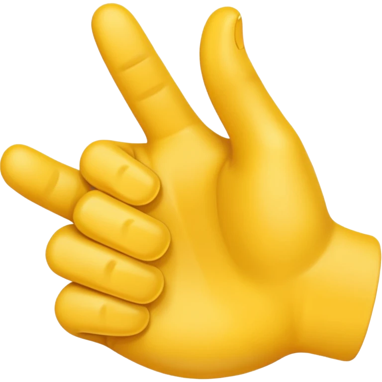 emoji apuntando con la mano hacia la camara emoji