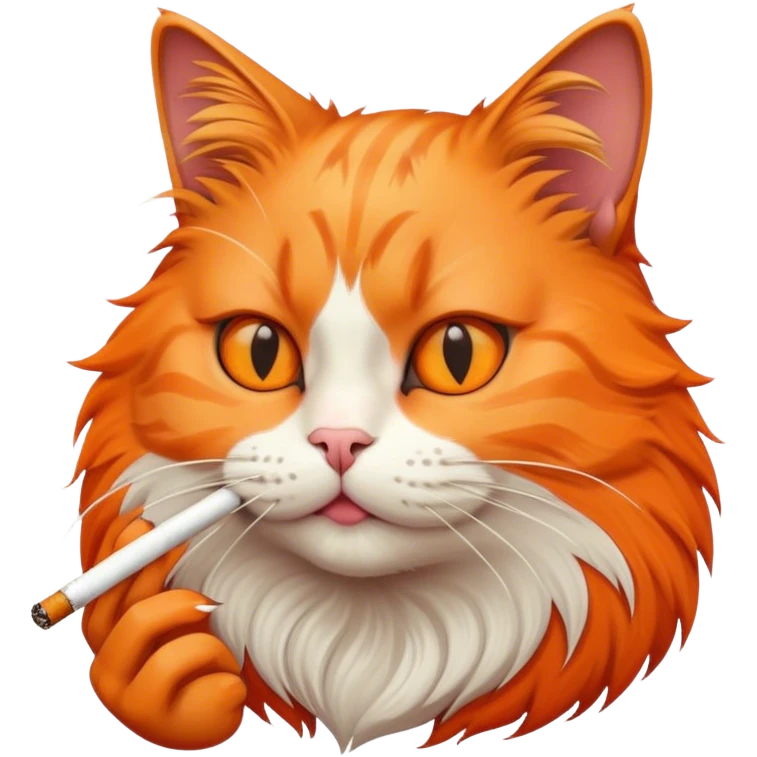 cat with cigarette  emoji