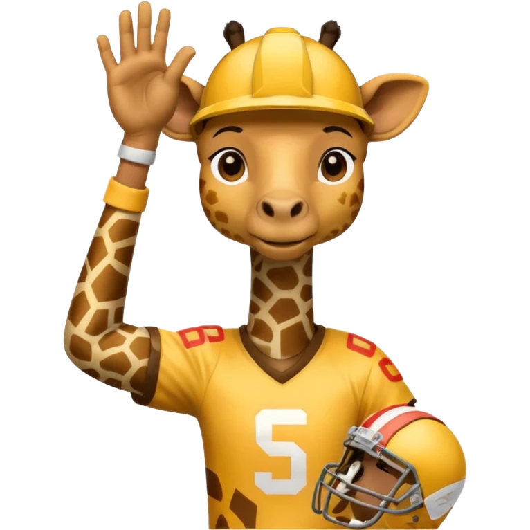 football player giraffe emoji