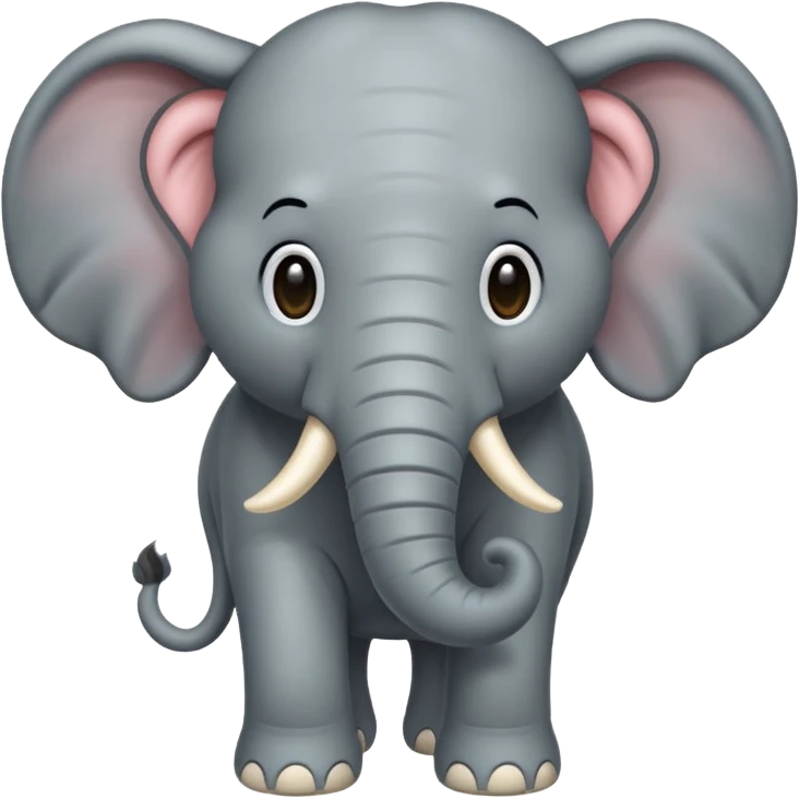  long haired elephant emoji