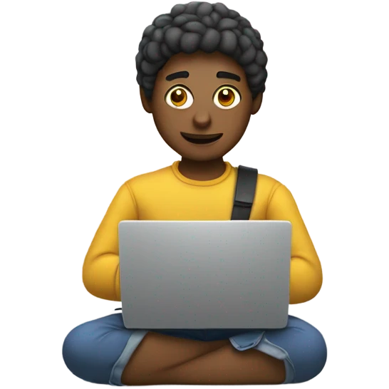 crea un emojii de una persona con una laptop emoji
