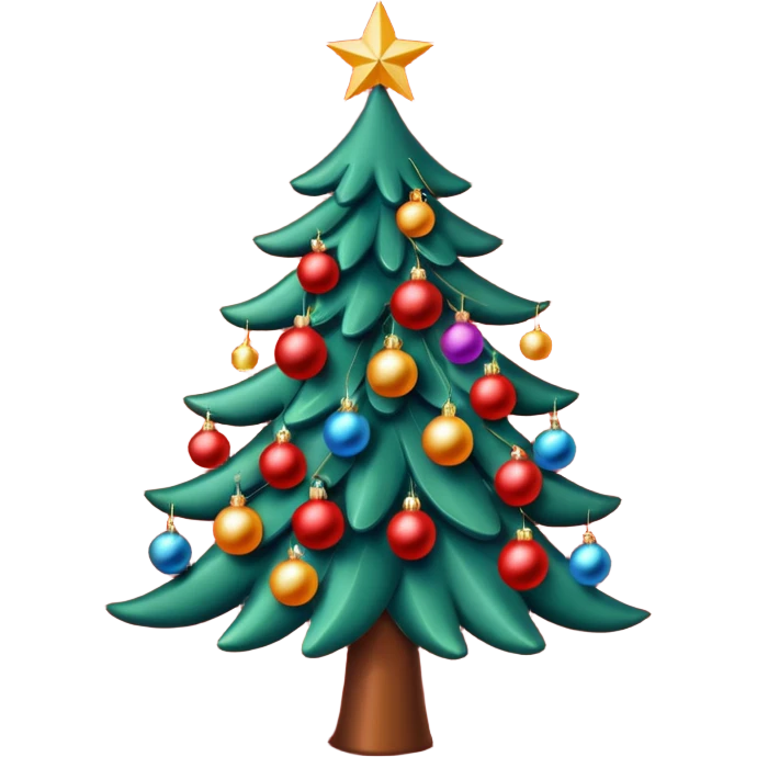 red christmas tree emoji